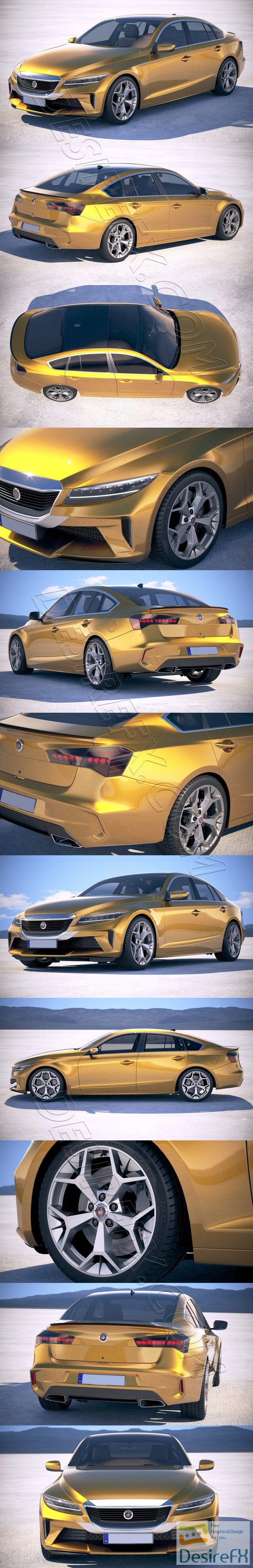 Generic Sedan 2019 3D Model