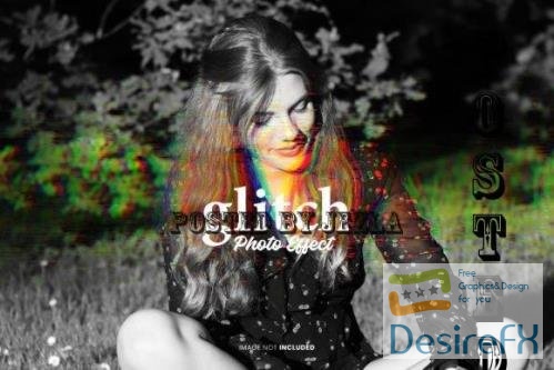 Glitch Photo Effect Psd