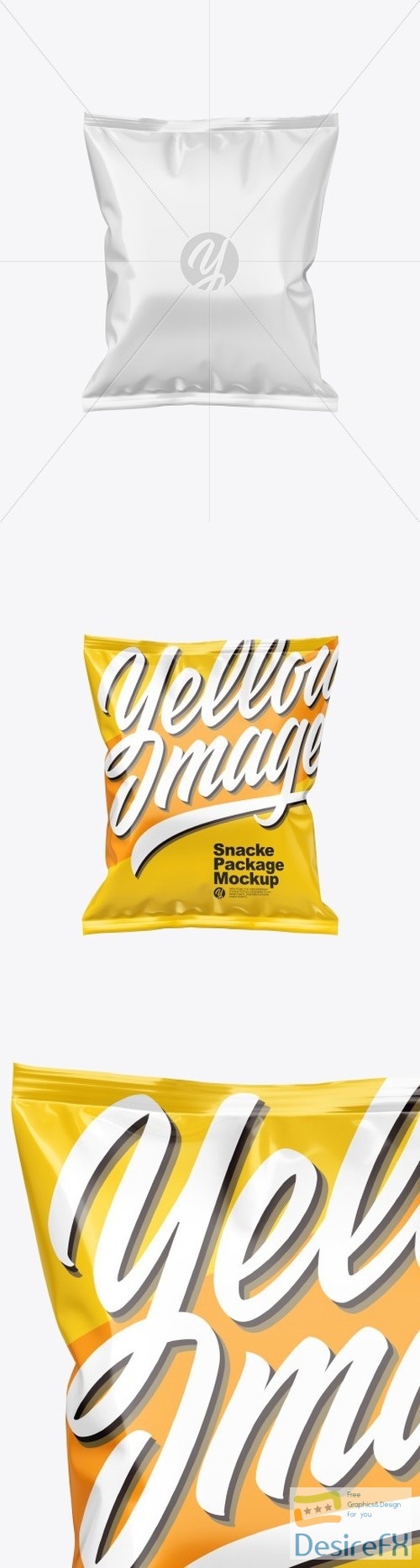 Glossy Snack Package Mockup 51697