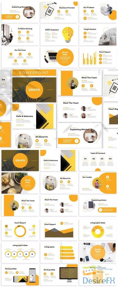 Graph - Business Powerpoint Template
