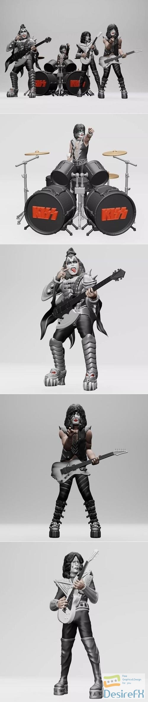 Kiss Music Complet – 3D Print