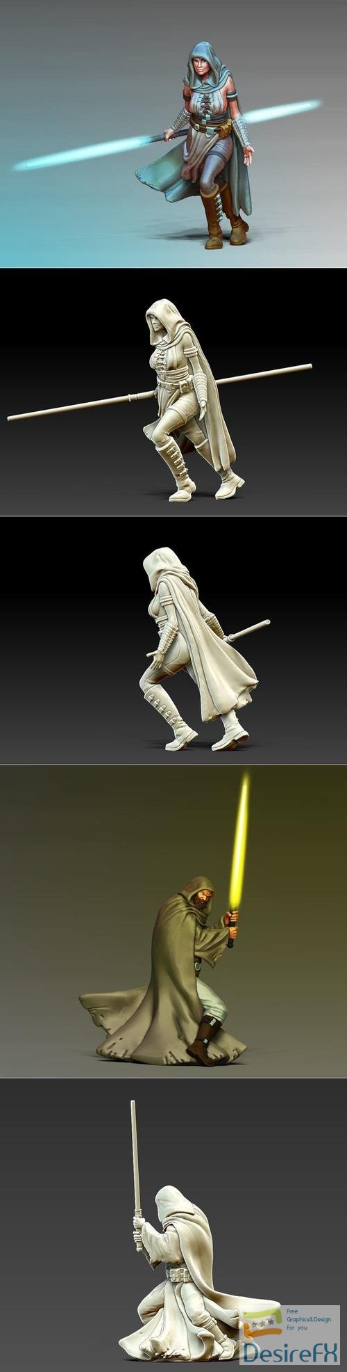 Light Side - Battle Master and Guardian – 3D Print