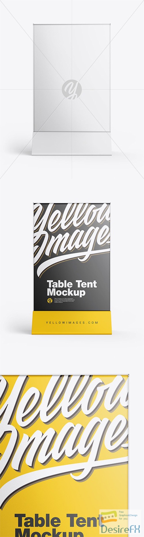 Matte Table Tent Mockup 47929