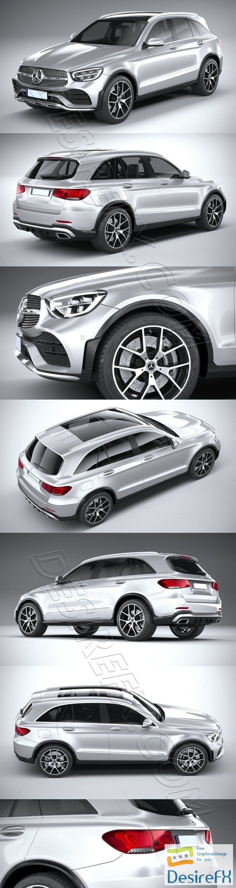Mercedes-Benz GLC AMG 2020 3D Model