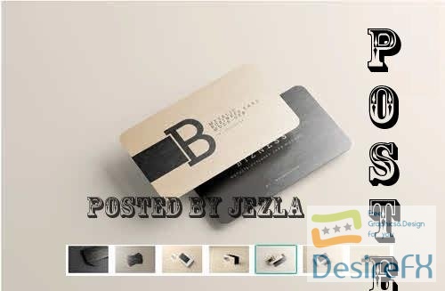 Metal Business Card Mockups - 7411794