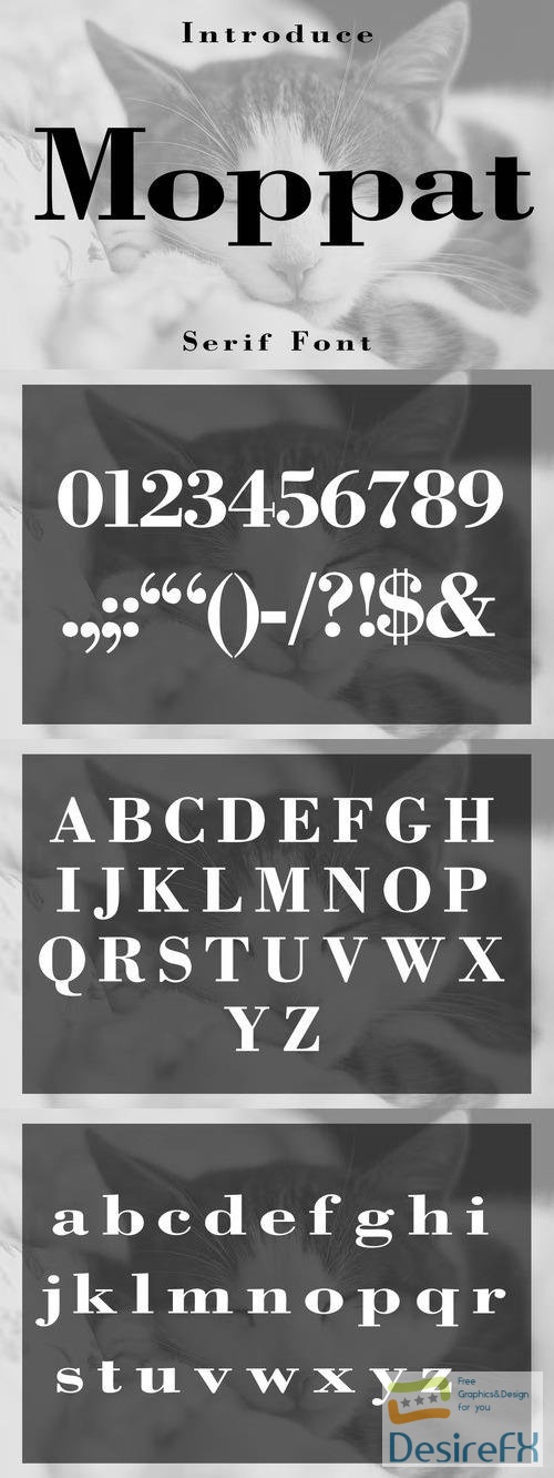 Moppat Serif Font