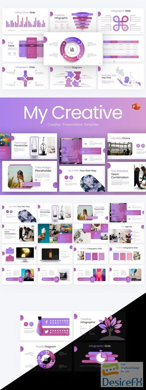 My Creative Purple Creative Business PowerPoint