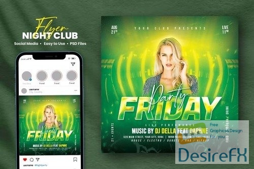 Night Club Flyer - Della