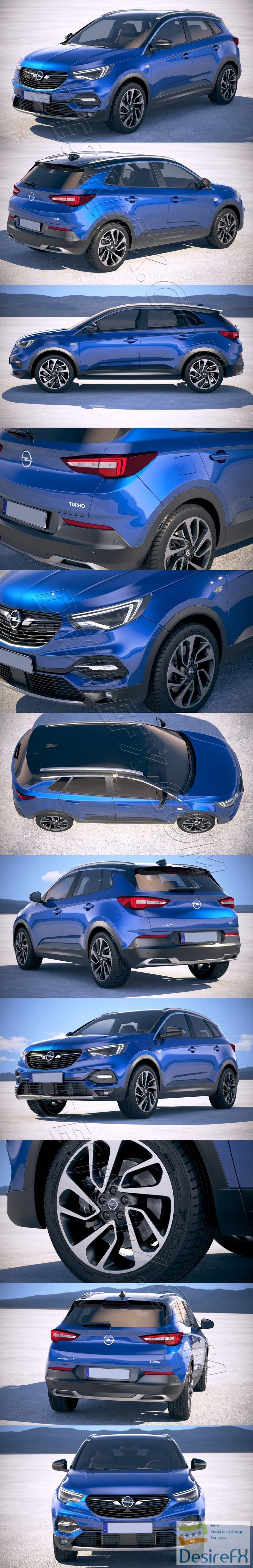 Opel Grandland X 2019 3D Model