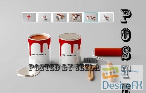 Paint Tin Can Mockups - 7406555