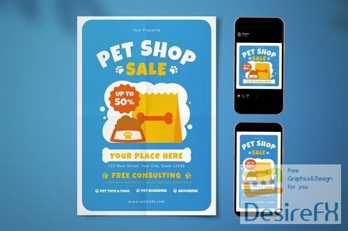Pet Shop Flyer Set
