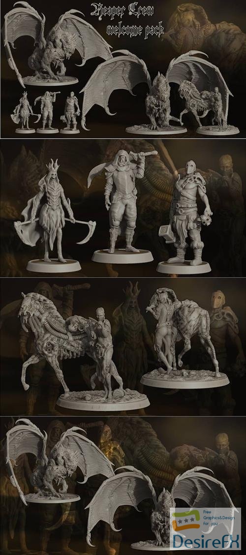 Realsteone Miniatures Welcome Pack – 3D Print
