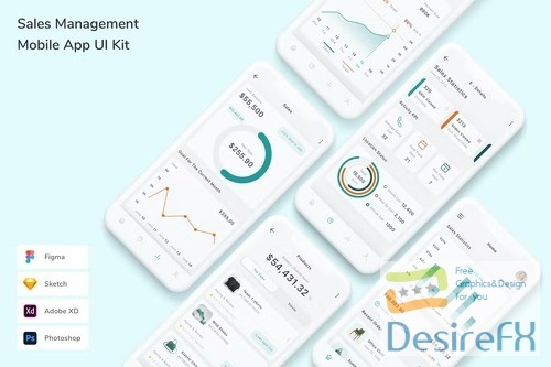 Sales Management Mobile App UI Kit