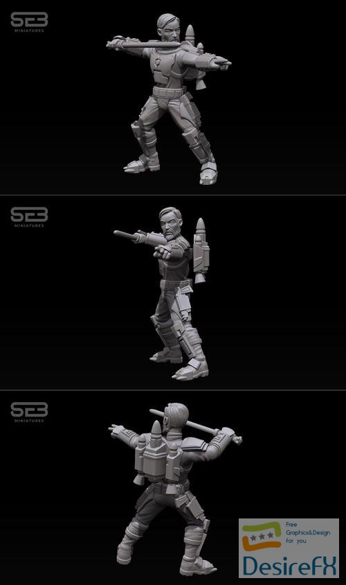 Satine Knight - Standing Option – 3D Print