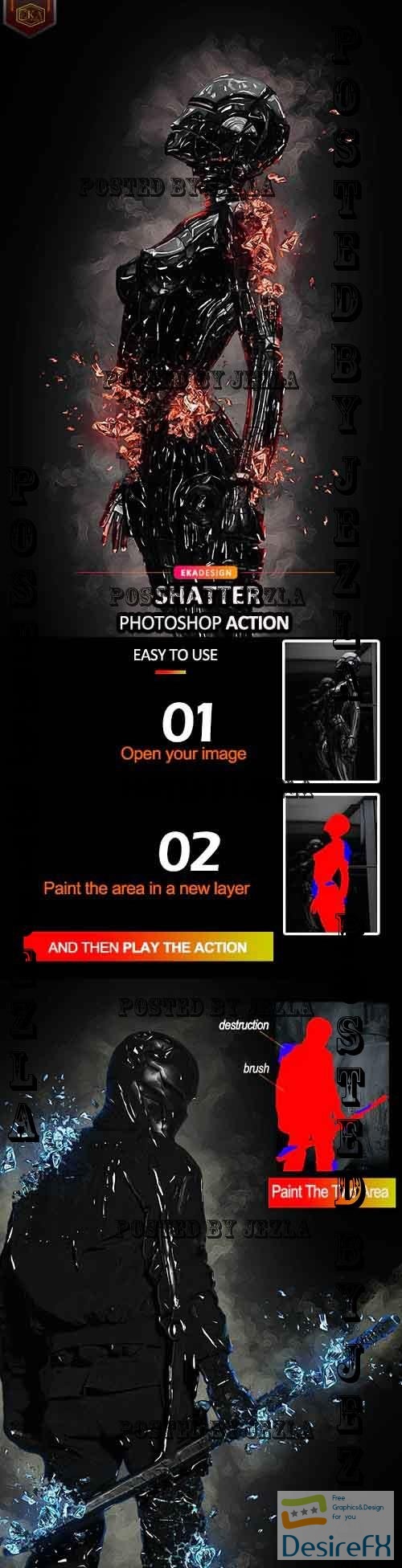 Shatter Photoshop Action - 34146550