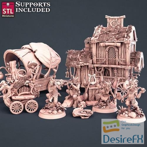 STL Miniatures - Satyrs Set – 3D Print