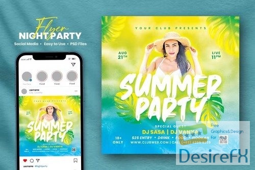 Summer Party Flyer - Sasa