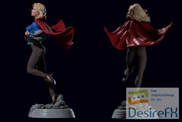 Supergirl 3D Print