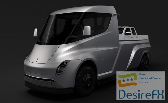 Tesla Pickup 2020 3D