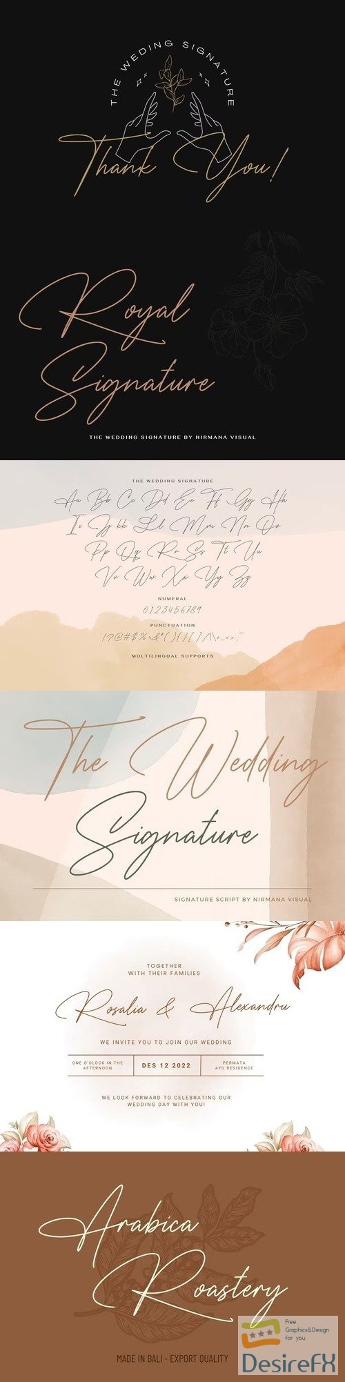 The Wedding Signature - Elegant Script