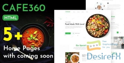 ThemeForest - Cafe360 | Restaurant One Page HTML Template 29485849