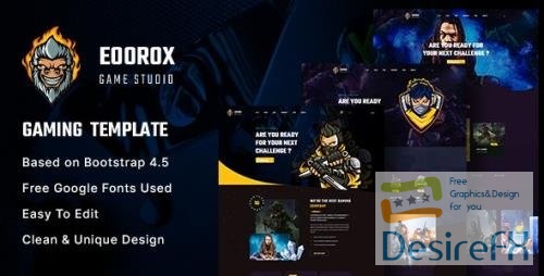 Themeforest -Eoorox - Gaming and eSports HTML5 Template 32925218