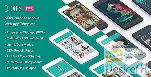 Themeforest - Odis: PWA Mobile App (Progressive Web App) 32064963