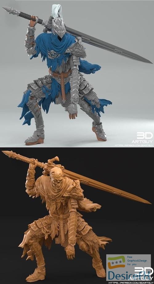 Undead Knight Version Two Single – 3D Print
