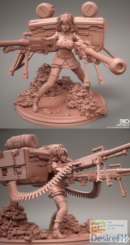 Vampire Soldier Pose One – 3D Print