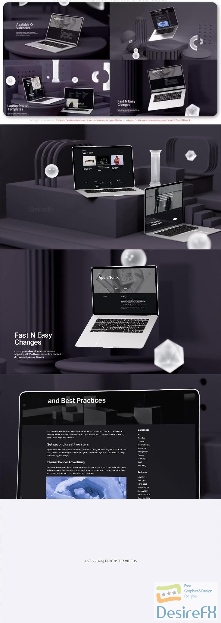 Videohive - Abstract Geometry Laptop N Web Promo - 38650011