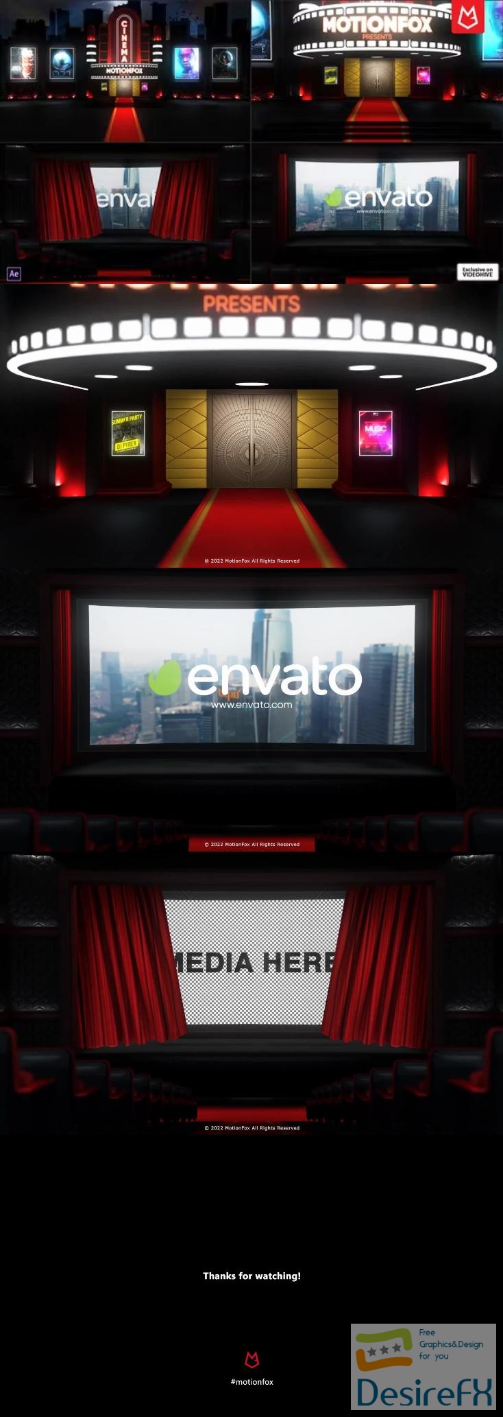 Videohive - Curtain Cinema Logo Intro Reveal - 38482900