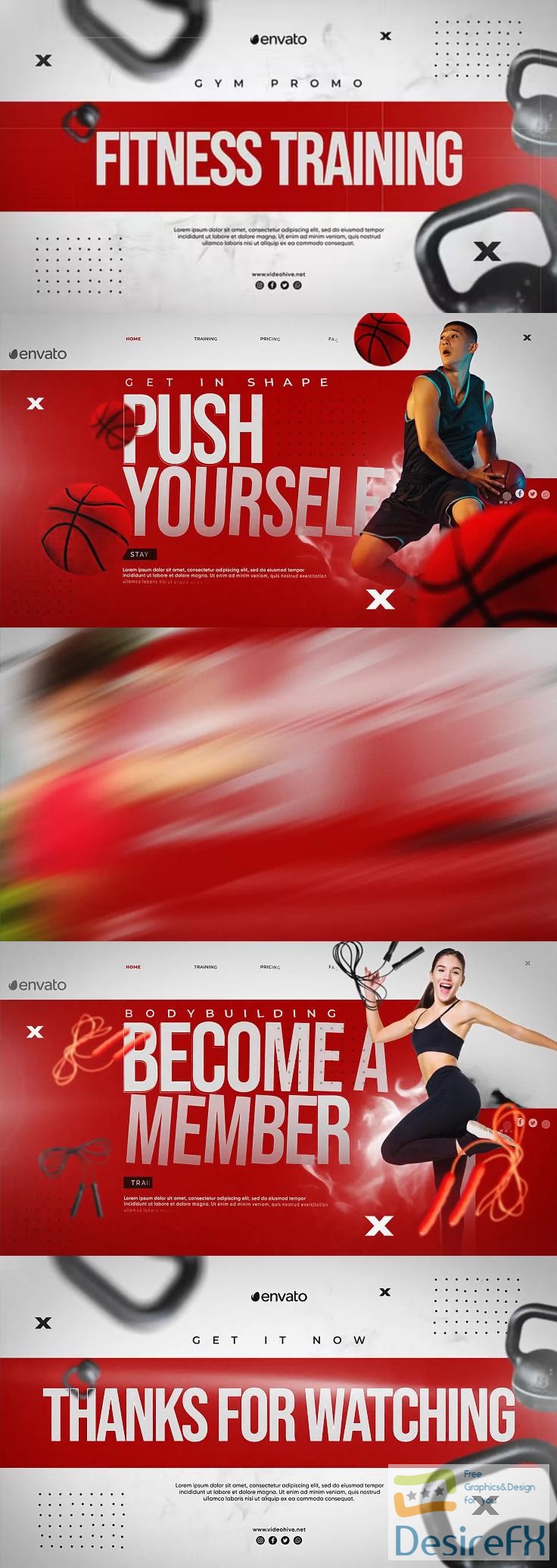 Videohive - Fitness Training Gym Promo - 38535525