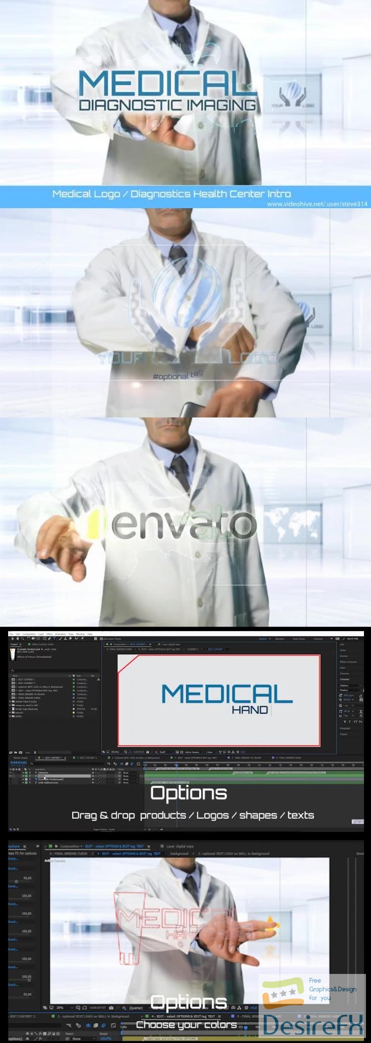 Videohive - Medical Logo - Diagnostics Health Center Intro - 22532814