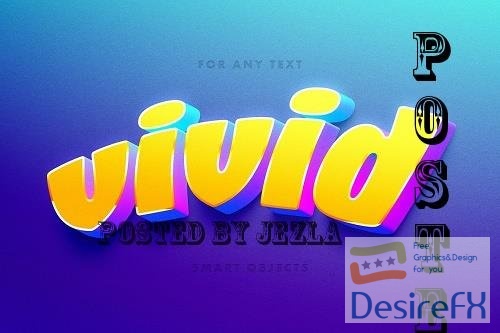 Vivid Toon 3D Text Effect - 7399399