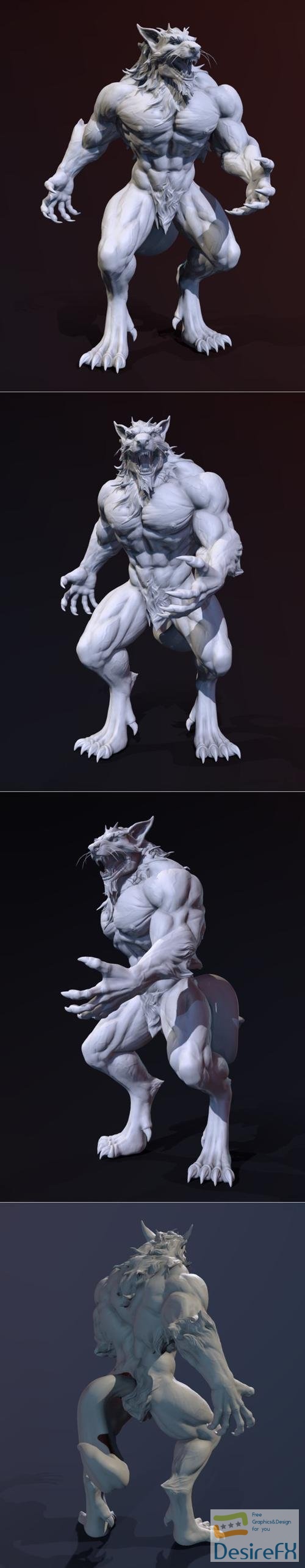 Warewolf Sculpt – 3D Print