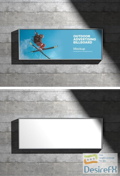 Advertising Billboard PSD Mockup Template