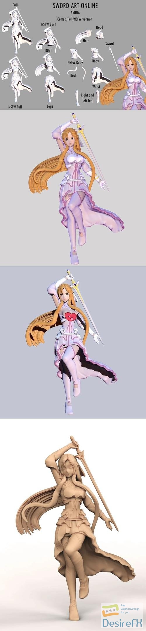 Asuna Sword art online – 3D Print