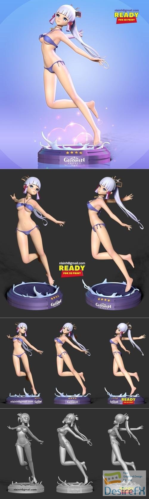 Ayaka in bikini - Genshin Impact – 3D Print