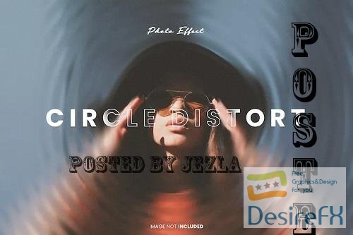 Circle Distort Photo Effect