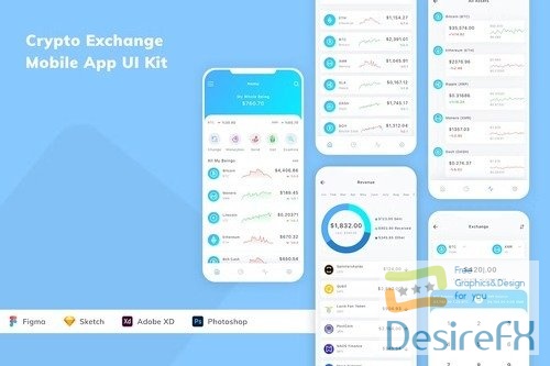 Crypto Exchange Mobile App UI Kit