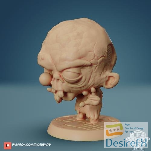 Dice Heads - Zombie – 3D Print