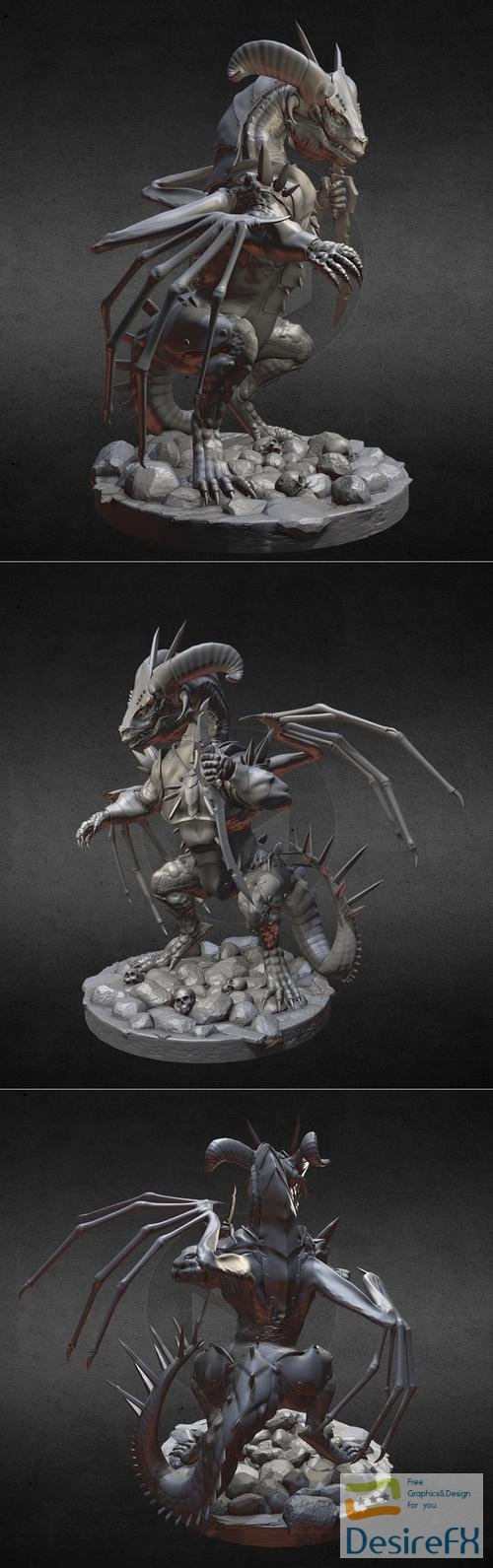 Dragon In The Shadow – 3D Print