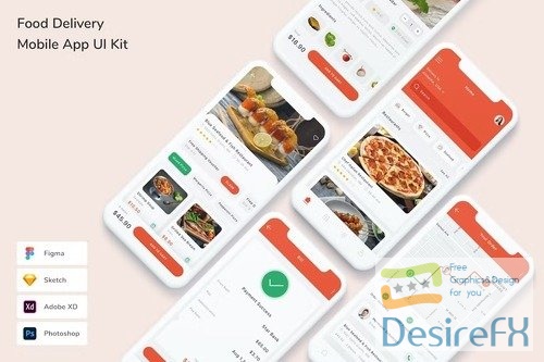 Food Delivery Mobile App UI Kit