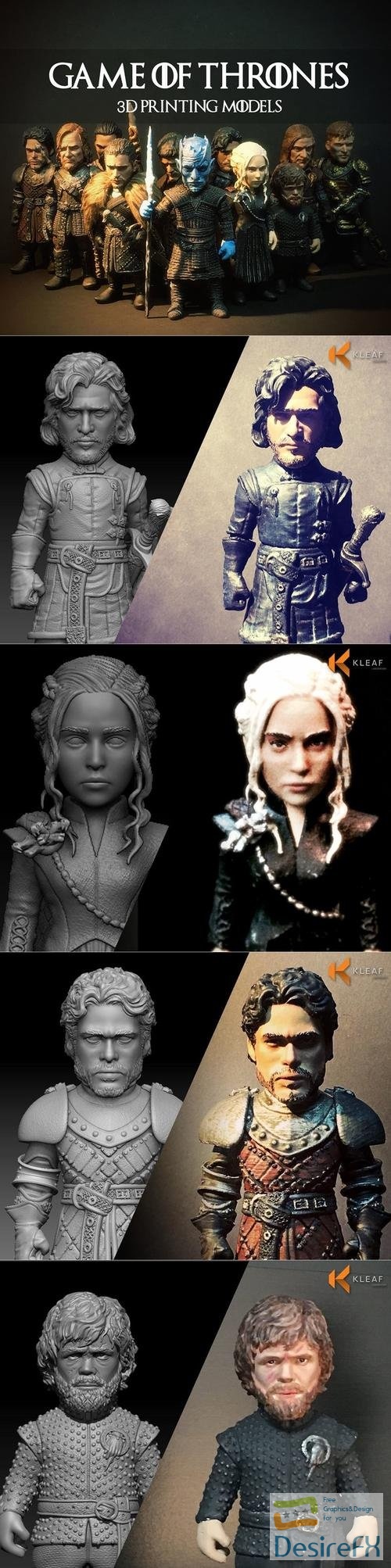 Game of Thrones Model Collection – 3D Print