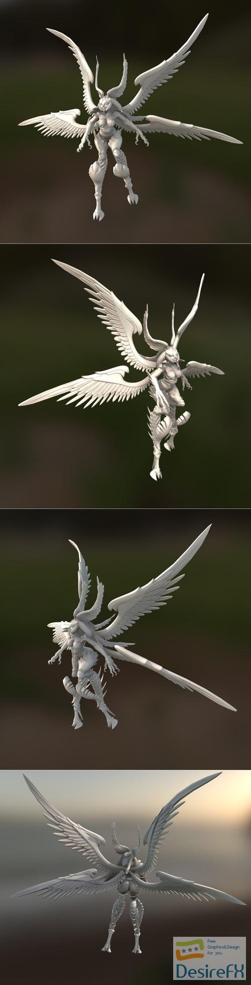 Garuda Final Fantasy XIV – 3D Print
