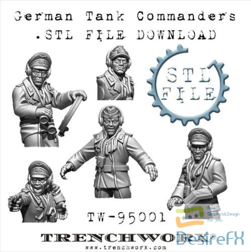 German Tank Commanders – 3D Print