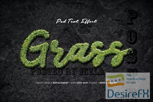 Grass Text Effect Realistic - 5SSH5DF