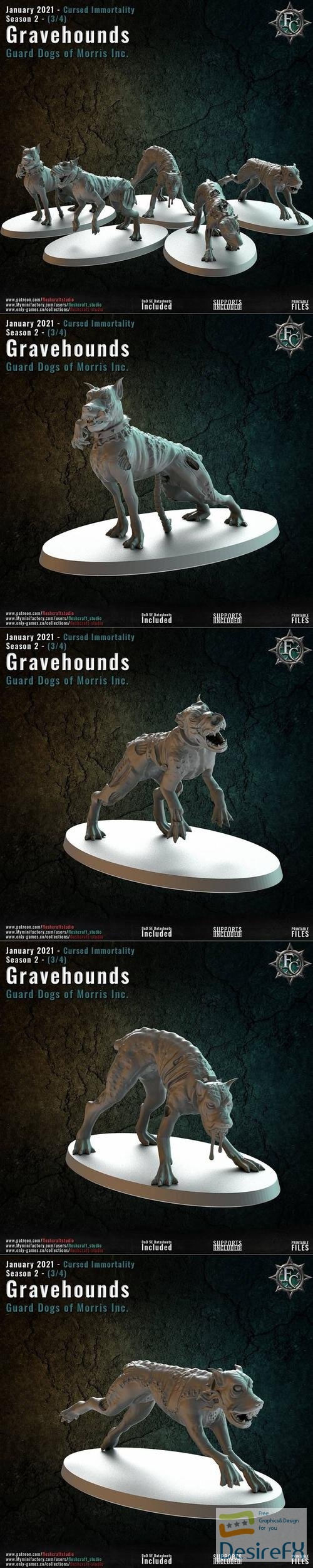 Gravehounds – 3D Print