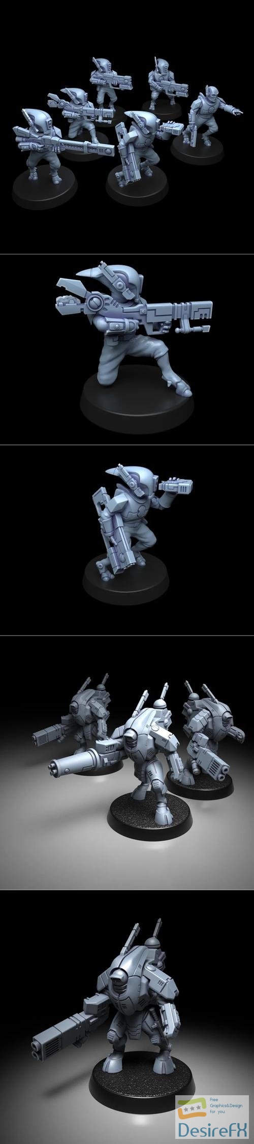 Greater Good - Stealth Suits, Scouts – 3D Print