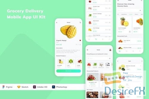 Grocery Delivery Mobile App UI Kit